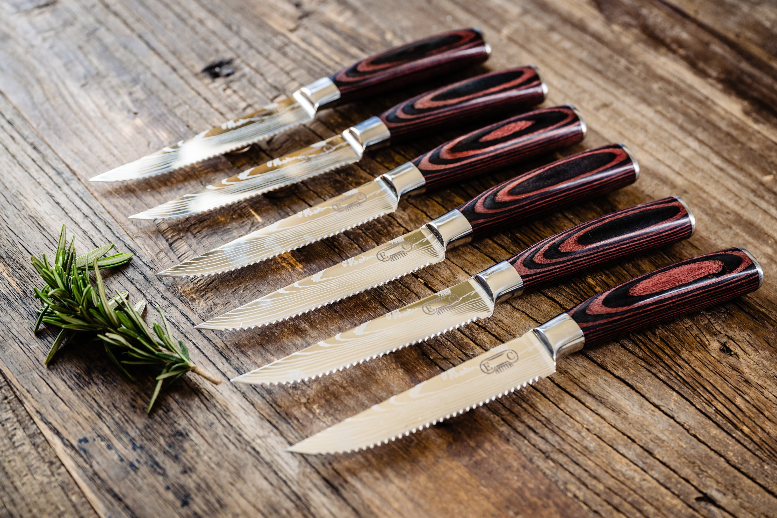 Majesty Series — Damascus Steak Knife Set (Set of 6)