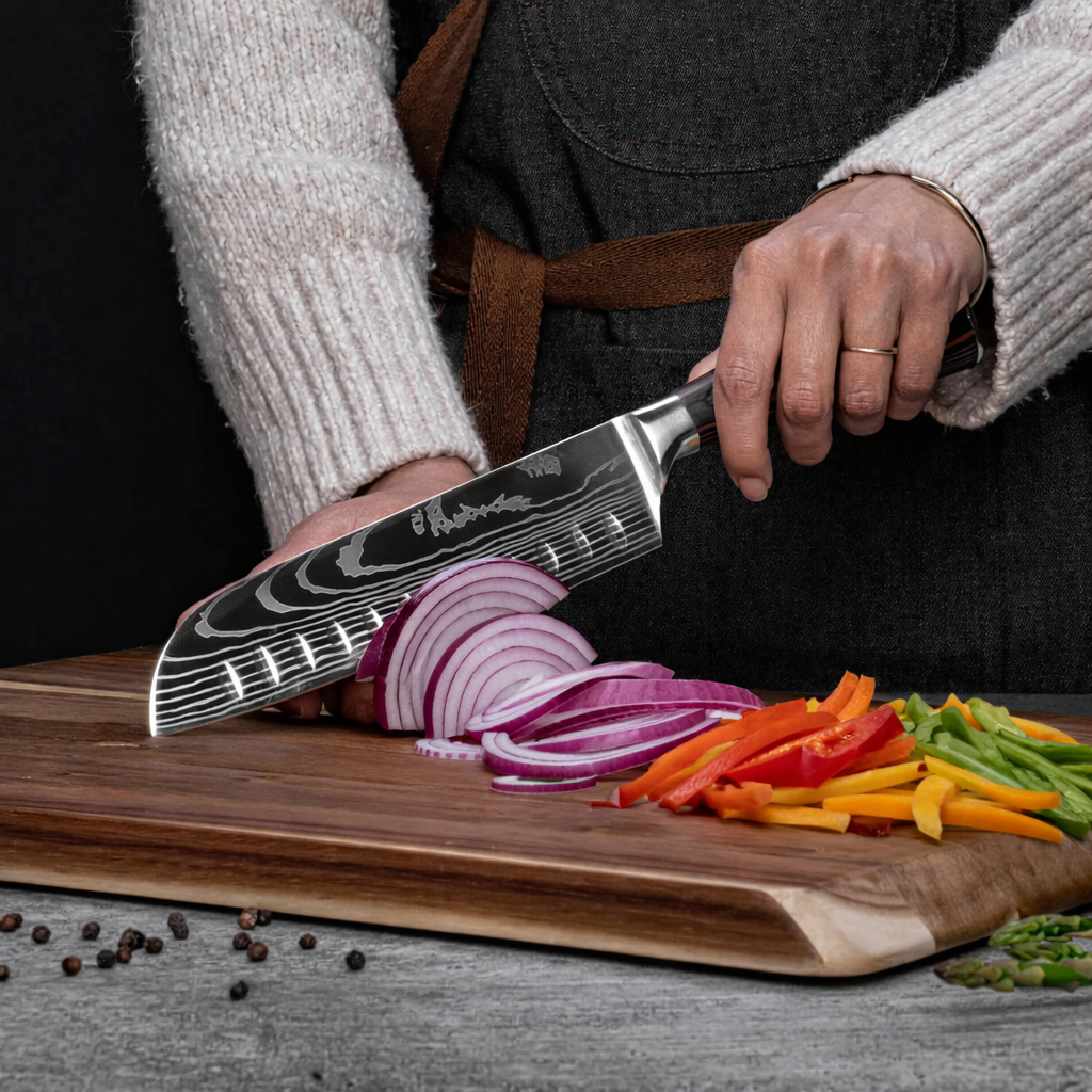 Majesty Series — Laser Damascus Knife Set