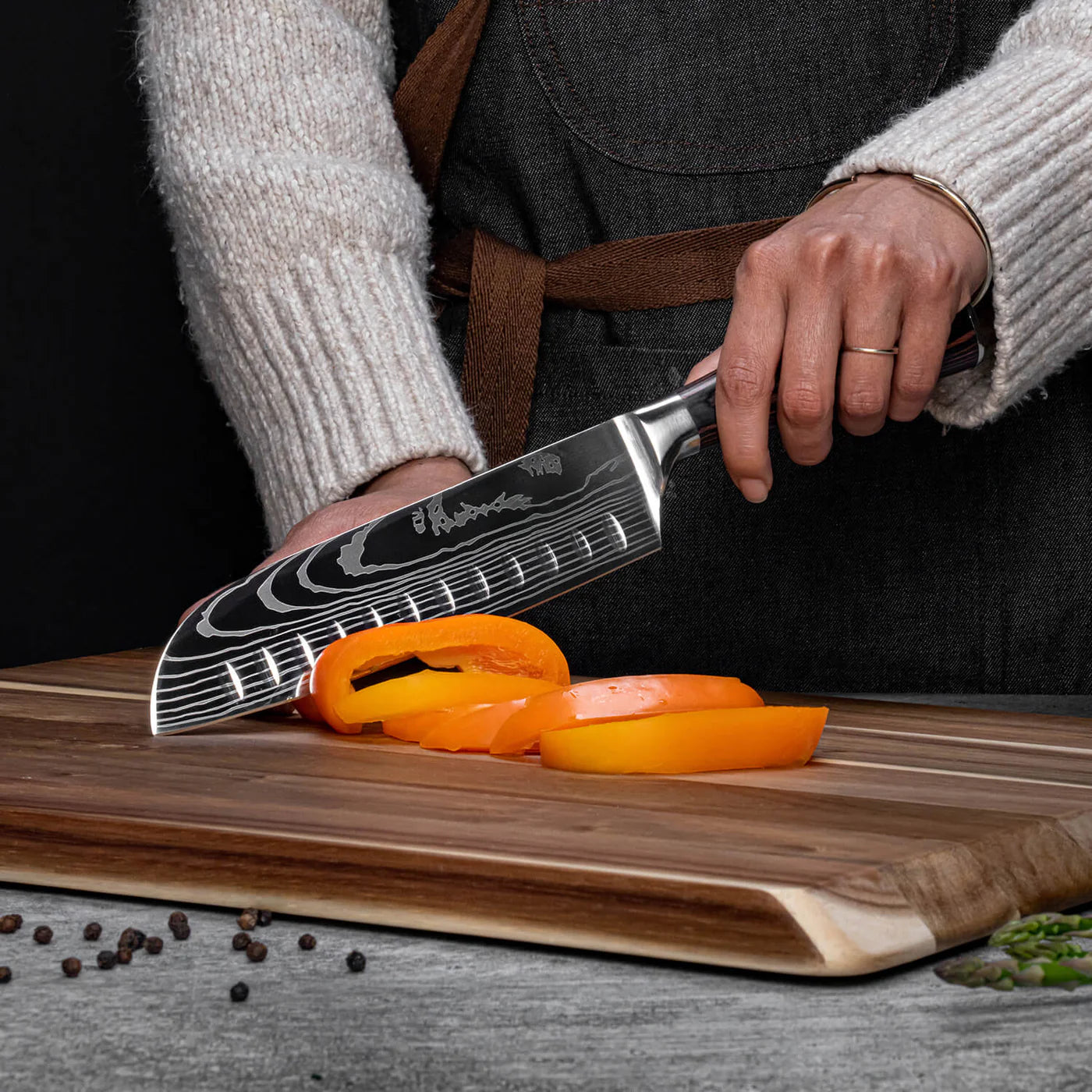 Majesty Series — Laser Damascus Knife Set