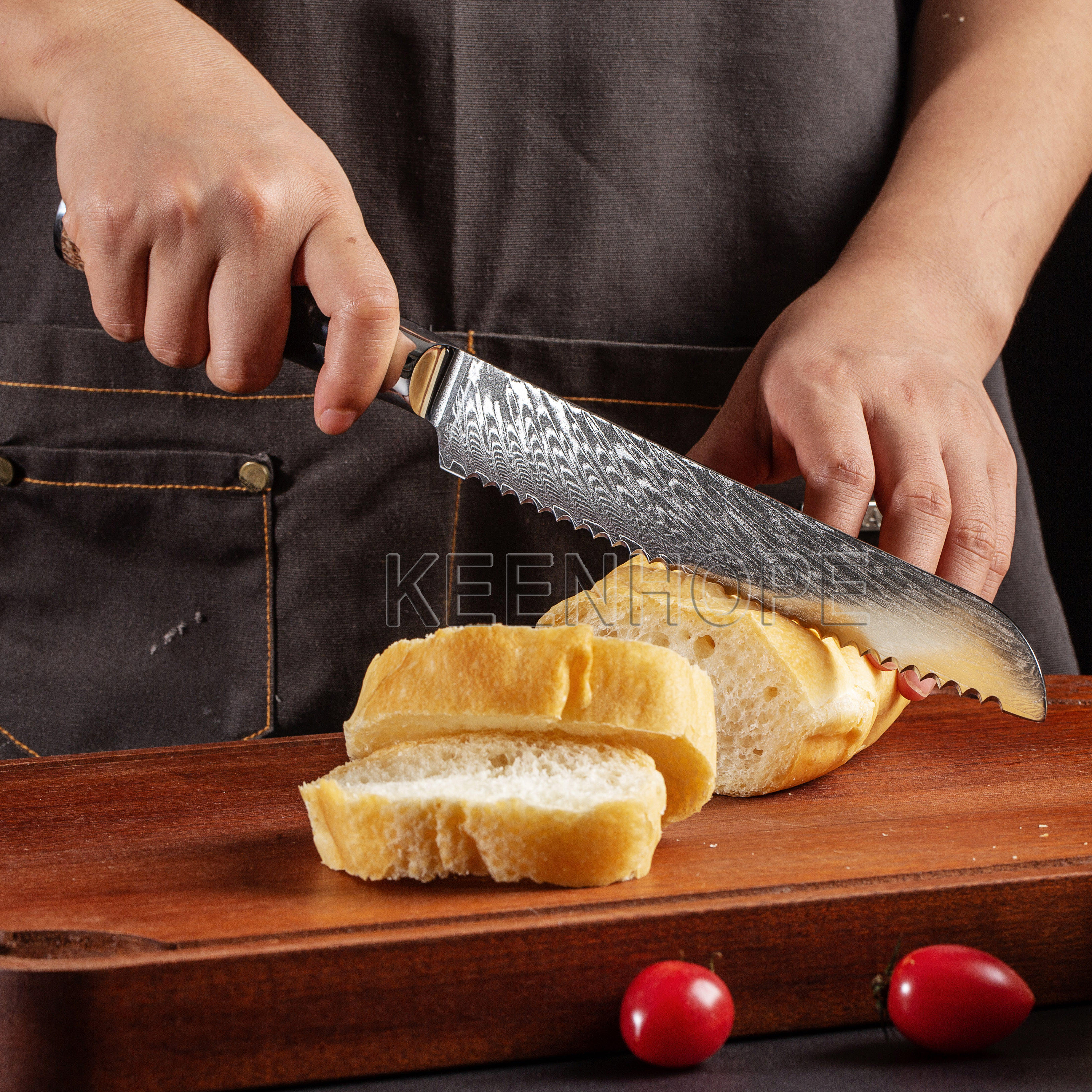 4" Damascus Paring Knife — Black Burl